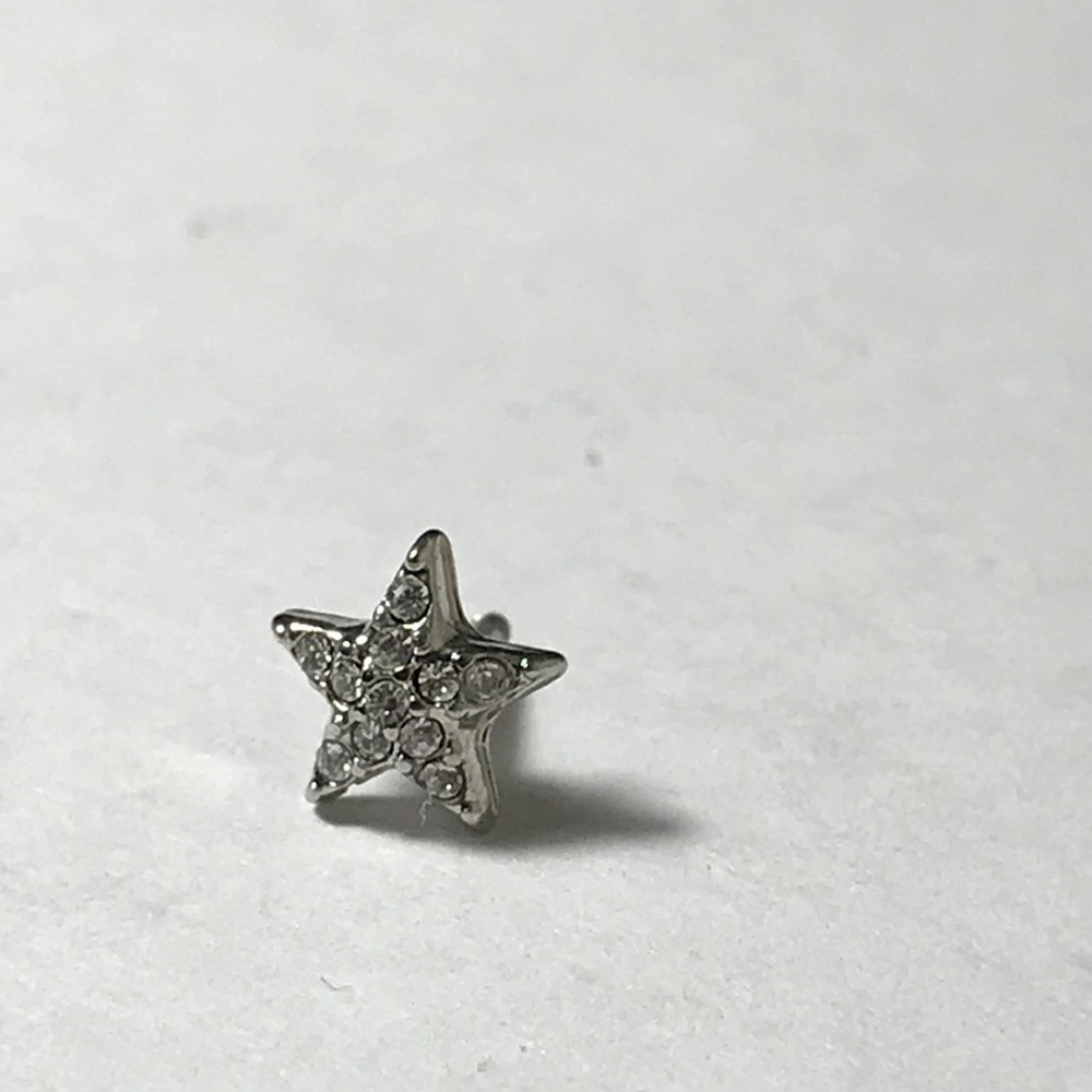 Silver Star Helix Earing